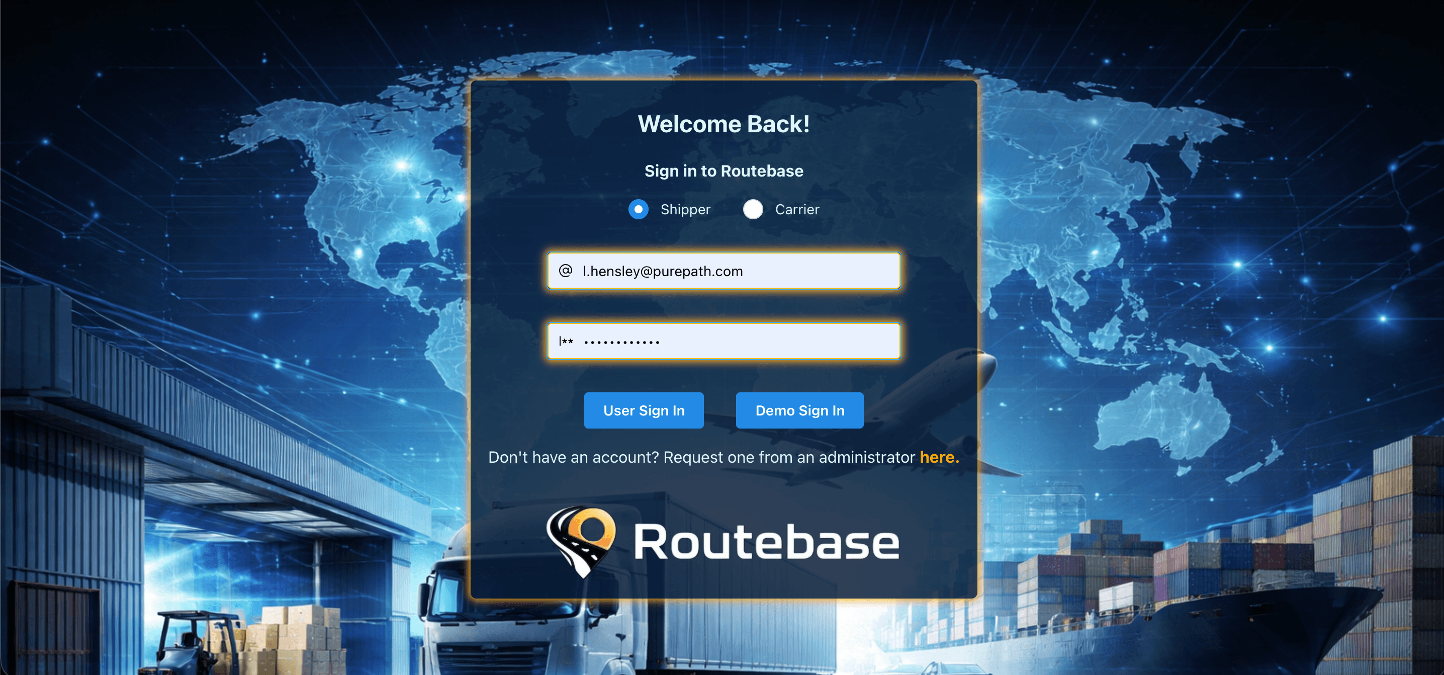 Routebase screenshot 1